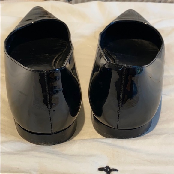 Saint Laurent patent pointed toe flats - Picture 4 of 11